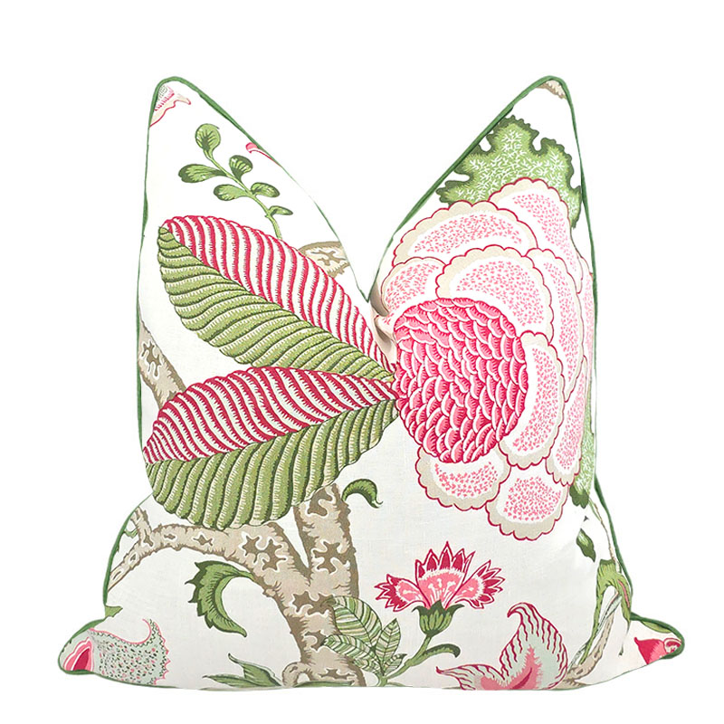 ARBORVITAE PILLOW IN PINK AND GREEN