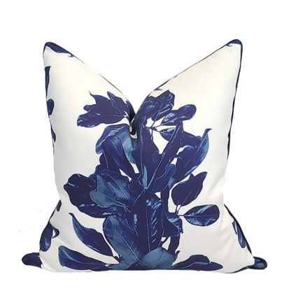 JUPITER ISLAND COLLECTION BLUE MAGNOLIA PILLOW COVER