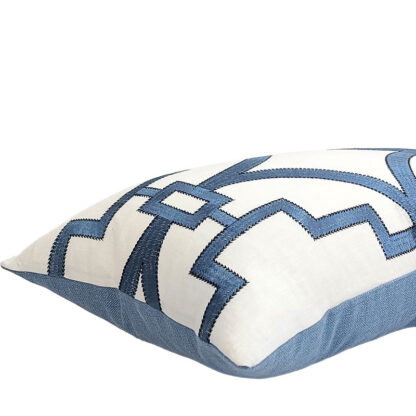 SONGYUE LUMBAR PILLOW DETAIL IN BLUE