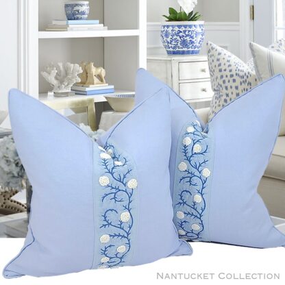 NANTUCKET COLLECTION ASHOKA PILLOW / 5 SIZES / 2 COLORS - Image 3