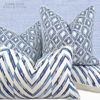 CAPE COD COLLECTION DUMONT PILLOW / BLUE - Image 2