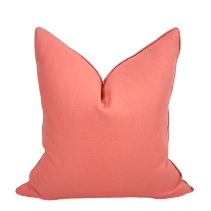 COMPLIMENT LINEN PILLOW / SALMON