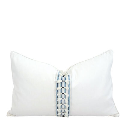 CAPE COD COLLECTION EYELASH FRINGE LUMBAR PILLOW