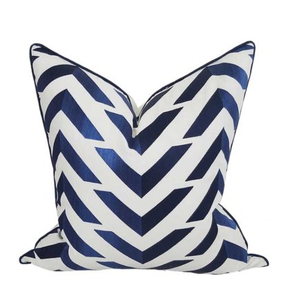 NEWPORT COLLECTION GRAND CHEVRON PILLOW COVER