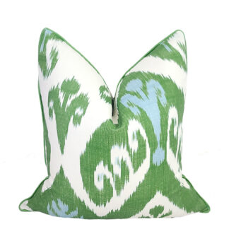 GREEN IKAT PILLOW