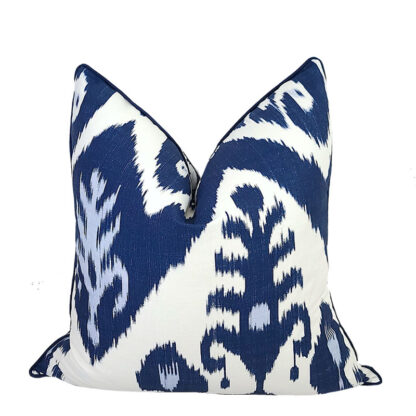 NAVY INDIES IKAT PILLOW