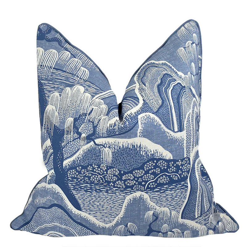 indigo garden pillow 2