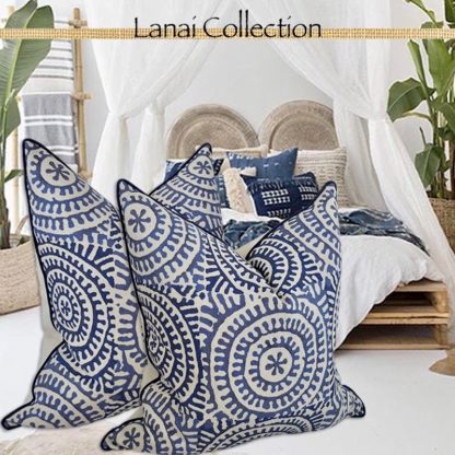 LANAI COLLECTION KASAI PILLOW / WASHED INDIGO - Image 2