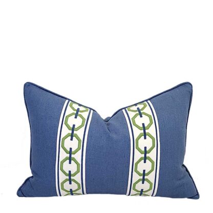 CHARLESTON COLLECTION LEXI LUMBAR PILLOW - BLUE