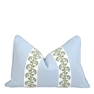 SKY BLUE LOTTIE LUMBAR PILLOW