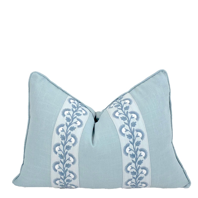 LOTTIE LUMBAR PILLOW IN AQUA