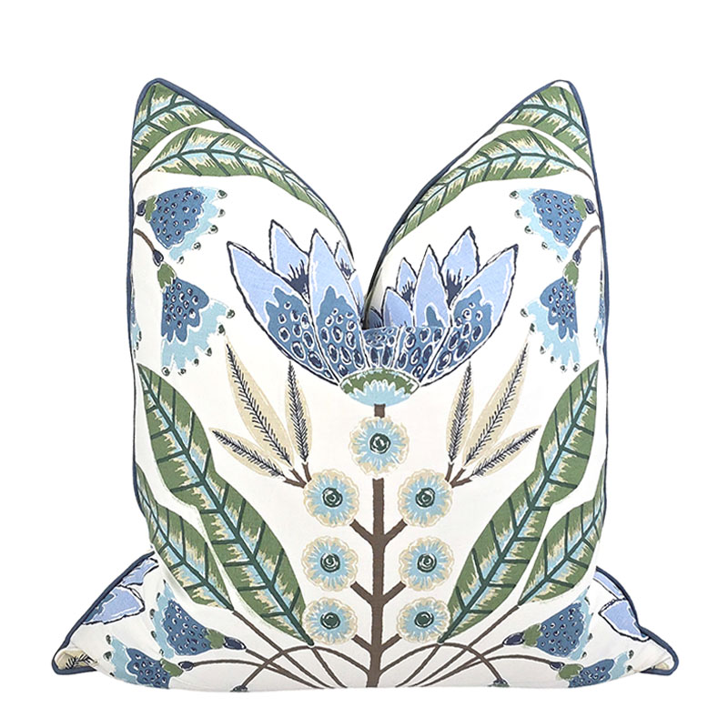 LOTUS PILLOW IN BLUE