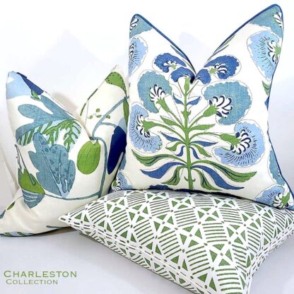 CHARLESTON COLLECTION PLAZA PILLOW / GREEN - Image 2