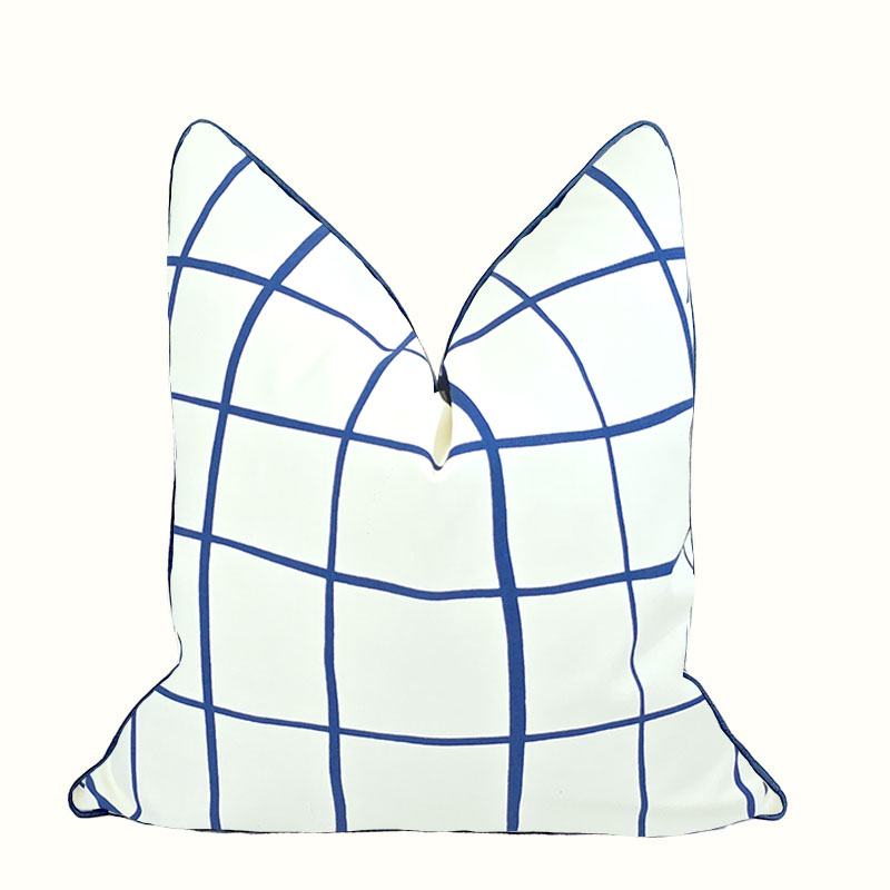 PAINTERLY WINDOWPANE PILLOW