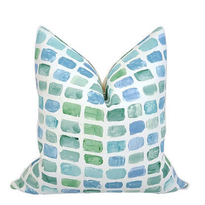OUTDOOR PALETTE PILLOW / SEAGLASS