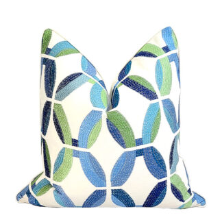 PASSAGEWAY PILLOW IN BLUE GREEN