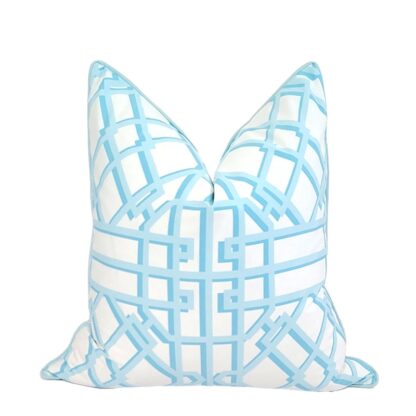PAVILION TRELLIS PILLOW IN TIFFANY