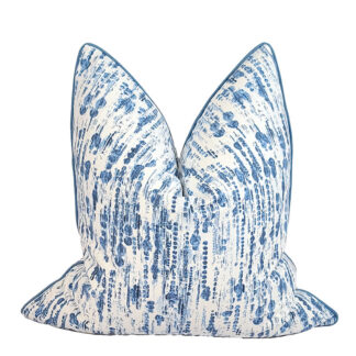 Cape Cod Collection Blue Rain Drops Pillow