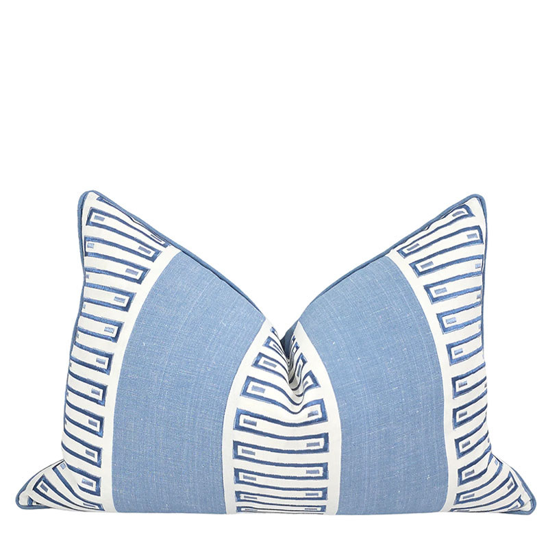 RARITAN LINE PILLOW IN BLUE