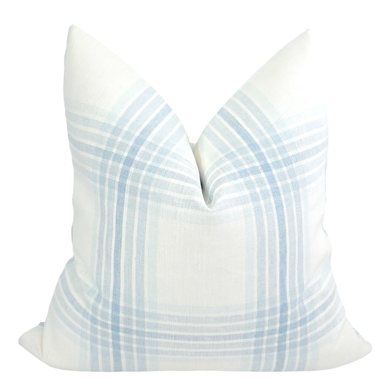 ROYAL PLAID PILLOW IN BLUE