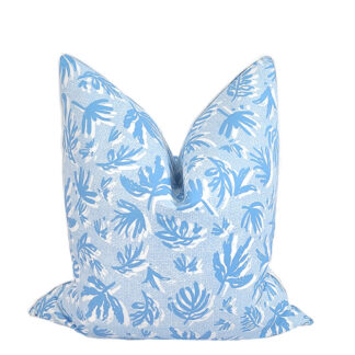 CORNFLOWER BLUE PENNY PILLOW