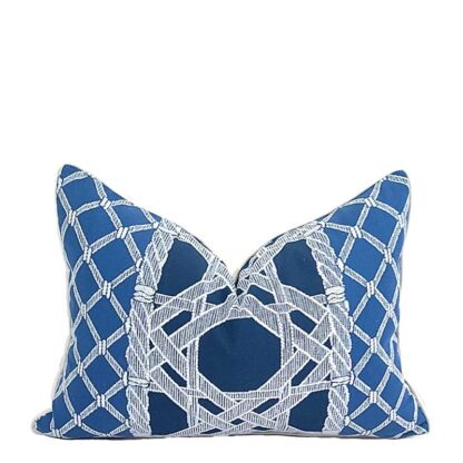 TRELLIAGE LUMBAR PILLOW IN BLUES