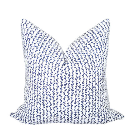 NEWPORT COLLECTION VINING PILLOW / BLUE