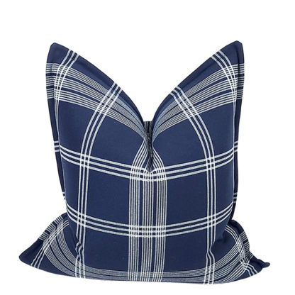 NEWPORT COLLECTION WATCH PLAID PILLOW