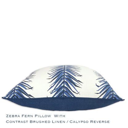 SIDE DETAIL ZEBRA FERN PILLOW