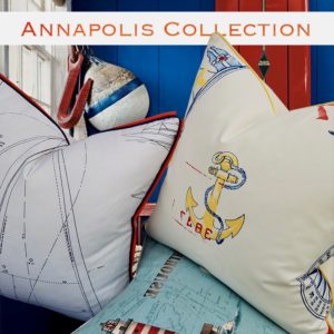 annapolis nautical throw pillows