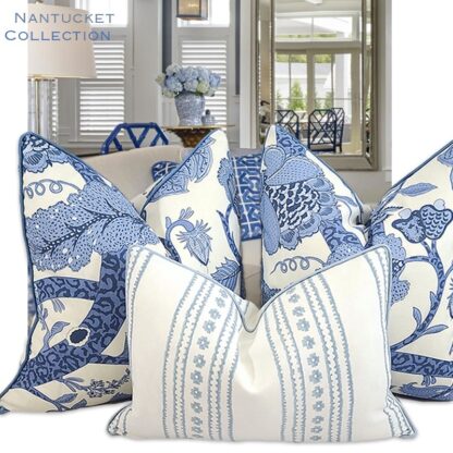 NANTUCKET COLLECTION CATO STRIPE PILLOW /  POWDER BLUE - Image 5