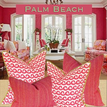 palm beach house pillows