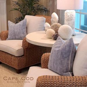 Small Coastal Villa Decorative Pillow