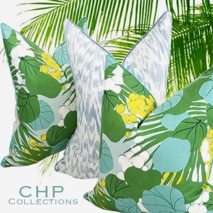 BISCAYNE COLLECTION SERENGETI PILLOW / EUCALYPTUS - Image 2