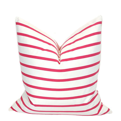 SOUTH BEACH COLLECTION HIBISCUS CRICKET STRIPE PILLOW w/ OPTIONS