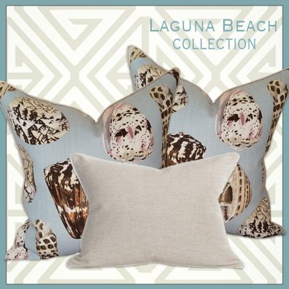 laguna beach seashell pillows