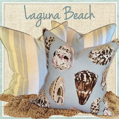 beach seashell pillows