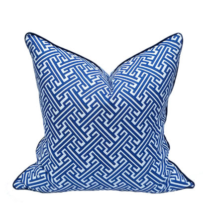 REHOBOTH BEACH COLLECTION BLUE MAZE PILLOW