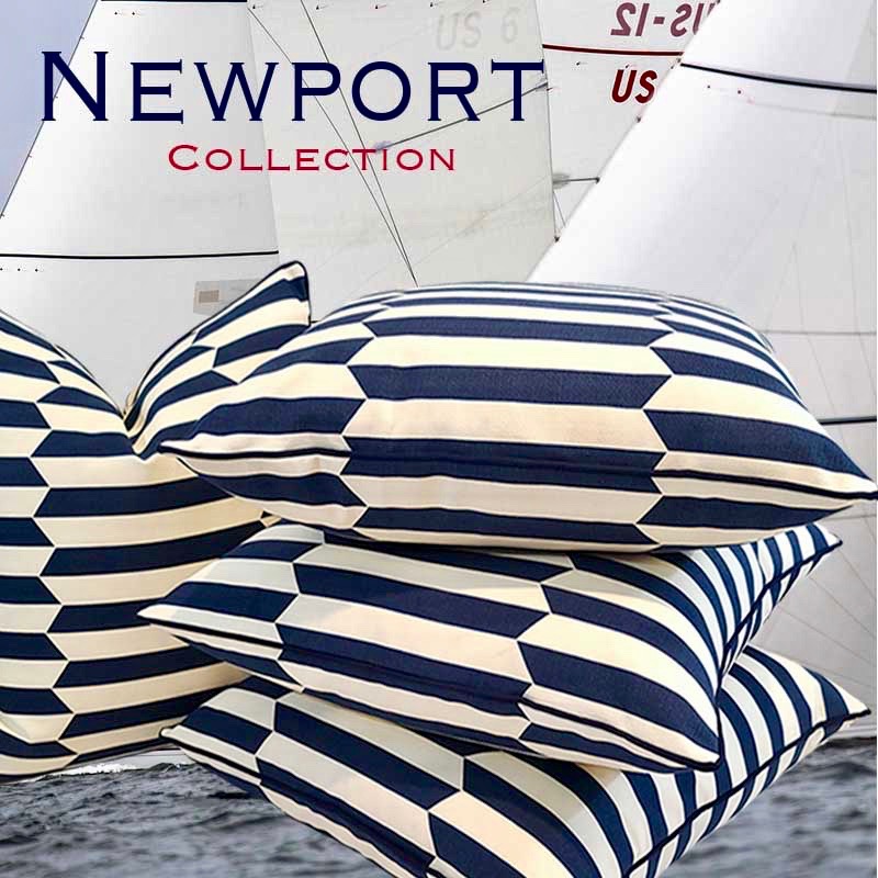 NEWPORT COLLECTION HARBOR LINE PILLOW