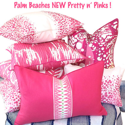 PALM BEACH COLLECTION CHARONIA PILLOW / PINKS - Image 2