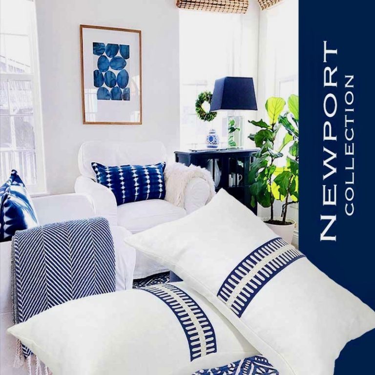 NEWPORT COLLECTION NORA PILLOW / SIZE OPTIONS