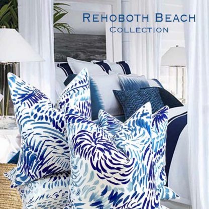 REHOBOTH BEACH COLLECTION WHIRLY PILLOW / OCEAN - Image 3