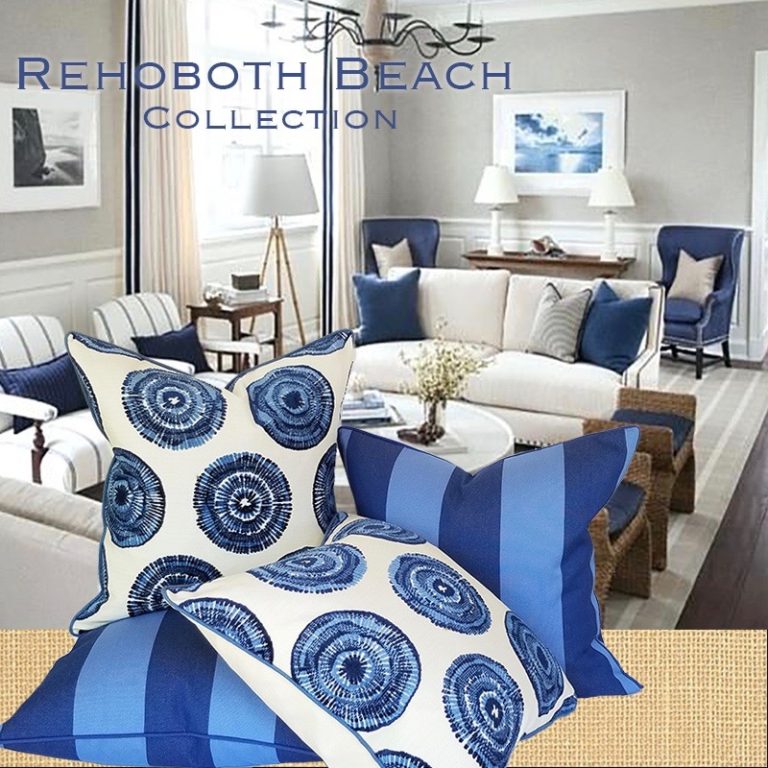 REHOBOTH BEACH COLLECTION BLUE MOON PILLOW ** LIMITED STOCK