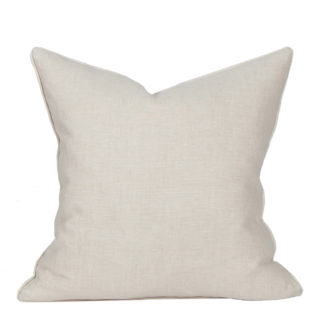 Solid White Linen Accent Pillows